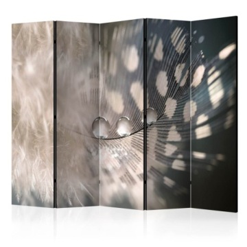 Parawan 5-częściowy - Eleganckie piórko II