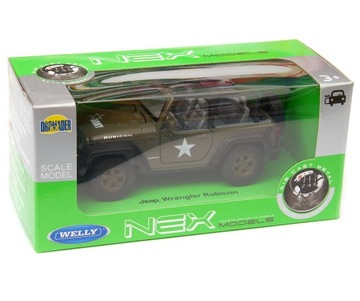 Jeep Wrangler Rubicon военный 1:34-39 WELLY 42371