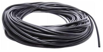 1m WĄŻ WĘŻYK PRZEWÓD UNIWERSALNY CZARNY SILIKONOWY DO SPRYSKIWACZA 4/6 mm