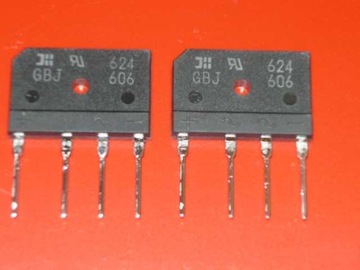 Mostek prostowniczy 6A 600V GBJ606 cena za 15szt.