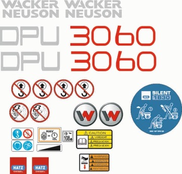 WACKER NEUSON dpu 3060 naklejka naklejki oklejenia