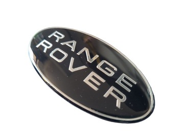 Emblemat do Range Rover Black Silver Glossy