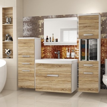 Meble łazienkowe z LUSTREM z UMYWALKĄ