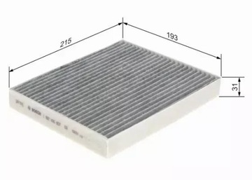 BOSCH 1 987 435 557 FILTR VENTILACE PROSTORU SPOLUJEZDCE