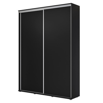 Szafa przesuwna ZUZA 120x242x45 wysoka, czarny