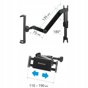 РЕГУЛИРУЕМЫЙ АВТОМОБИЛЬНЫЙ ДЕРЖАТЕЛЬ ДЛЯ ПЛАНШЕТА ТЕЛЕФОНА ПОДГОЛОВНИК АВТОКРЕСЛА