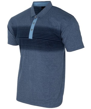 ФУТБОЛКА ПОЛО МУЖСКАЯ, ТЕМНО-СИНЯЯ С УЗОРОМ, размер M