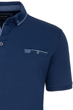 МУЖСКАЯ ФУТБОЛКА ПОЛО, СИНЯЯ, ДЫШАЩАЯ, ГЛАДКАЯ, ФУТБОЛКА ПОЛО С КАРМАНОМ: XL