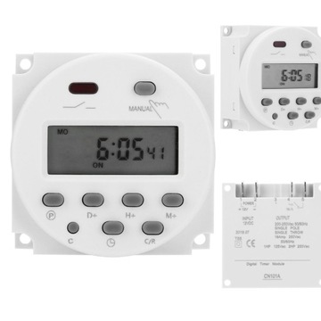 CN101A PROGRAMATOR CZASOWY WŁĄCZNIK WYŁĄCZNIK TIMER 12V