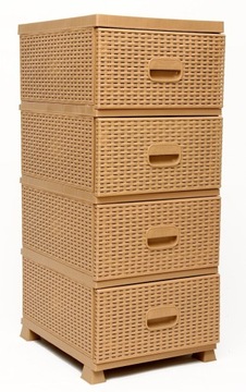 КНИЖНЫЙ ШКАФ, СУНДУК, ШКАФ, РОТАН, КОРИЧНЕВЫЙ