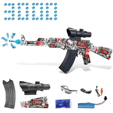 ИГРУШЕЧНЫЙ ПИСТОЛЕТ ВИНТОВКА С ОЧКАМИ + ГЕЛЕВЫЕ ШАРИКИ