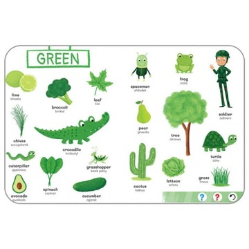 Английский словарь в картинках для ручки Kakadu