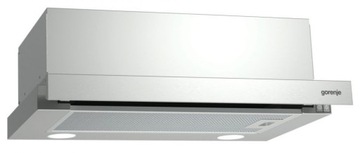 Okap teleskopowy Gorenje BHP523E10X 50 cm wydajność 322 m³/h 67 dB LED Inox