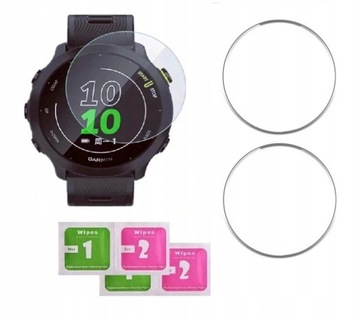 2 x Szkło HARTOWANE 9H do Garmin Forerunner 55 / 158 / 245 Średnica 35mm
