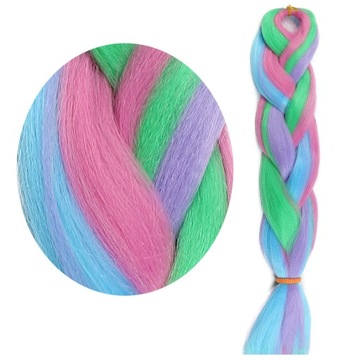 Pasma syntetyczne WŁOSY kolorowe warkocze dredy