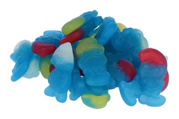 Żelki Haribo Smerfy 150 sztuk Niemieckie 1350g Schlumpfe Wegetariańskie DE