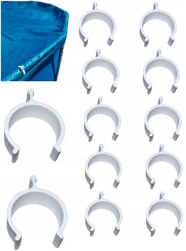 12x klips do folii basenu INTEX BESTWAY 50mm