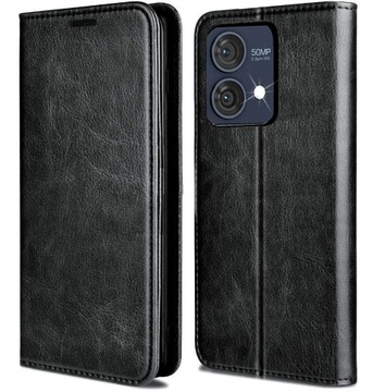 ETUI SKÓRZANE NA MAGNES DO MOTOROLA MOTO G84 5G +SZKŁO