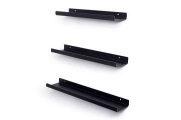 Полка металлическая Rapla 45 x 9,5 см черная