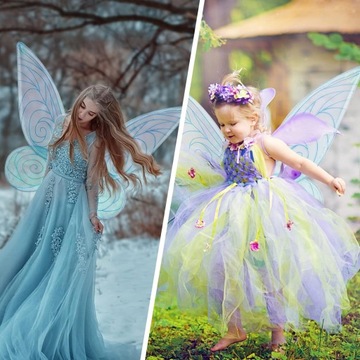 Крылья феи, бабочка, косплей эльфа, маскировка + палочка