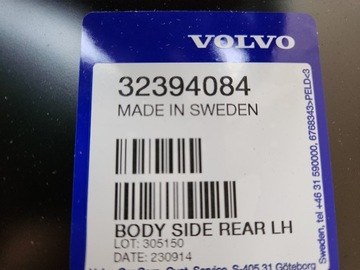 VOLVO C40 BLATNÍK ZADNÍ LEVÝ NOVÝ 21->