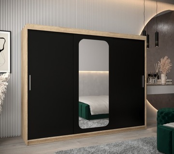 Szafa przesuwna garderoba PROMO T2 250 z lustrem