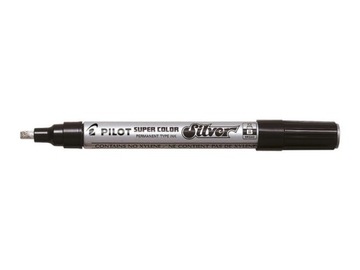 Marker olejny PILOT B wodoodporny ścięty srebrny