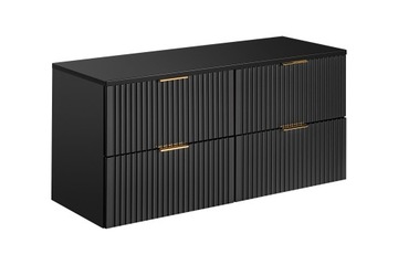 SZAFKA ŁAZIENKOWA Z BLATEM 120 CM ADEL BLACK