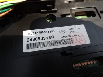 RENAULT ARKANA 2022 1,3 TCE PŘÍSTROJOVÁ DESKA BUDÍKY 248090918R EVROPA ORIGINÁLNÍ