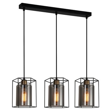 Italux Kalula PND-78901-3-BK+SG lampa wisząca żyrandol