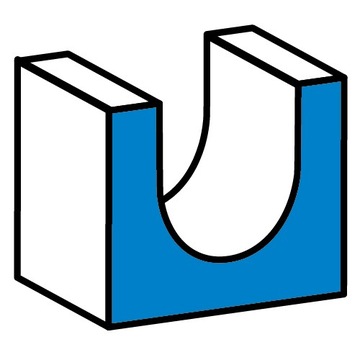 Фреза длинная U тип 12,7х19,6мм хвостовик 8мм