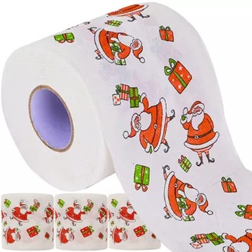 Papier Toaletowy do WC Świąteczny w Mikołaje 4 szt.