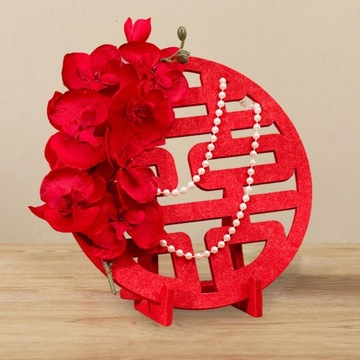 Dekoracje ślubne Xi z chińskim charakterem Wystrój salonu w stylu C