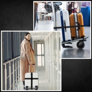 РЕМЕНЬ БЕЗОПАСНОСТИ ДЛЯ ЧЕМОДАНА, СУМКИ ДЛЯ БАГАЖА, STRONG TASTE, TRAVEL, ЧЕРНЫЙ