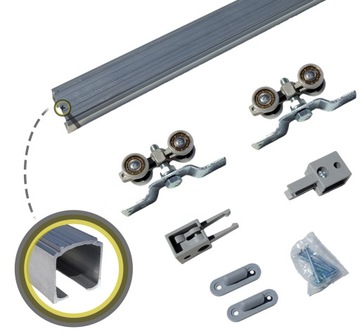 System do drzwi przesuwnych sufitowy Iron 60kg 160