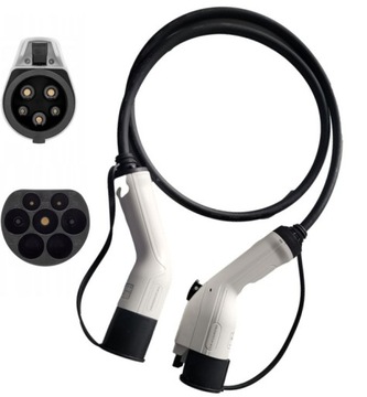 KABEL DO ŁADOWANIA SAMOCHODU TYP 1 DO TYP 2 32A 2m