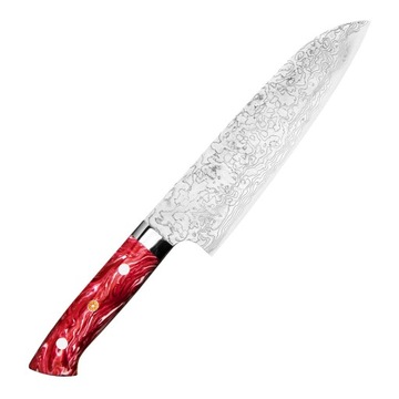 Takeshi Saji Red2 Tur R2 Japoński Nóż Santoku 18cm