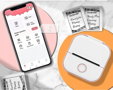 МИНИ-ТЕРМОПРИНТЕР PHOMEMO T02 ДЛЯ ФОТОЗАПИСОК И САМОКЛЕЯЩИХСЯ ЭТИКЕТОК