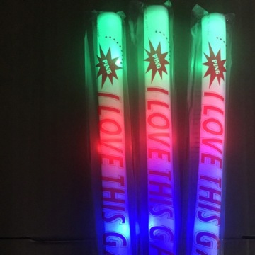 Палички LED поролонові RGB набір світні безпечні палички для дітей 15 шт.