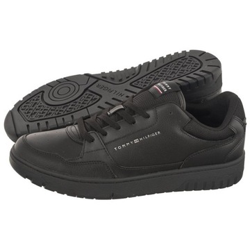 Buty Tommy Hilfiger Basket Core Leather Czarne