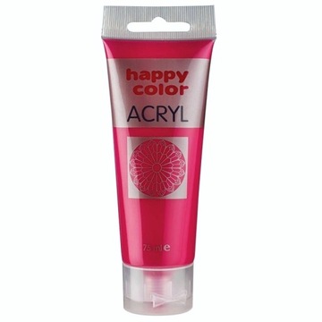 FARBA AKRYLOWA 75ML CIEMNORÓŻOWA NR 25 HAPPY COLOR