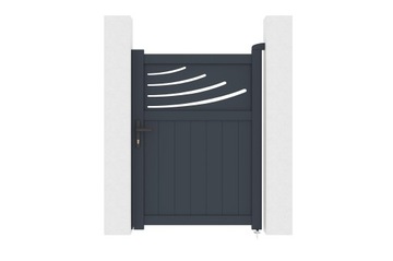 Brama aluminiowa Halti 1x1,4m Szara