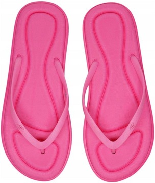 JAPONKI 4F DAMSKIE klapki lekkie na lato buty basenowe różowe F067 r. 39