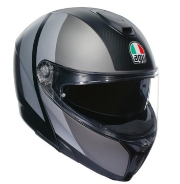 Kask Motocyklowy Szczękowy AGV Sportmodular Overlay Szary Mat XL