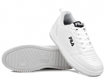 Buty męskie sportowe sznurowane ekoskóra niskie białe Fila Rega 43
