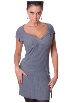 ЭЛЕГАНТНЫЙ свитер-туника ПЛАТЬЕ 716#