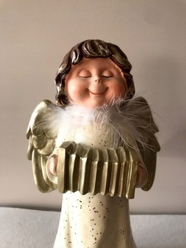 Фигурка ангела 30 см ЗОЛОТОЙ РОЖДЕСТВЕНСКИЙ АНГЕЛ