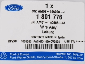 WIĄZKA PODUSZKI KIEROWNICY KUGA Mk2 FOCUS Mk3 CMAX