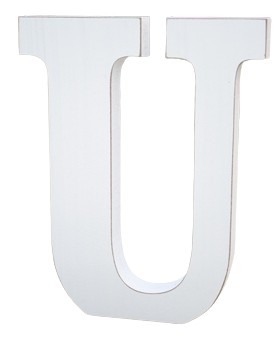 LITERY LITERA DREWNIANA U 18CM