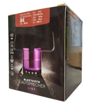 Głośnik przenośny Bluetooth LINA, fioletowy